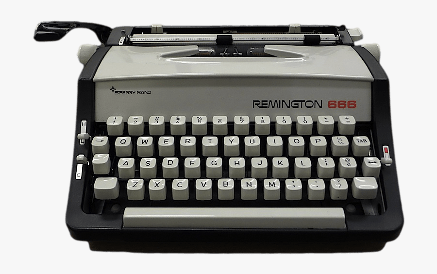 Remington Typewriter - Typewriter Transparent Png, Transparent Clipart