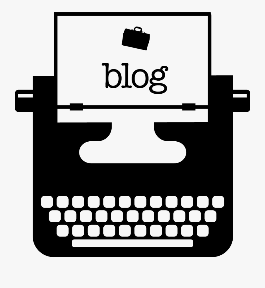 Blog Header Icon - Typewriter Icon Transparent Background, Transparent Clipart
