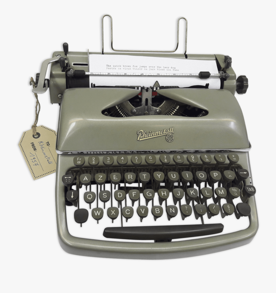 Clip Art Consul Typewriter - Rheinmetall Machine A Ecrire, Transparent Clipart
