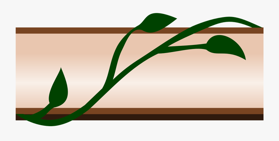 Border Ivy Flora Leaf Design Png Image - Border Clip Art, Transparent Clipart