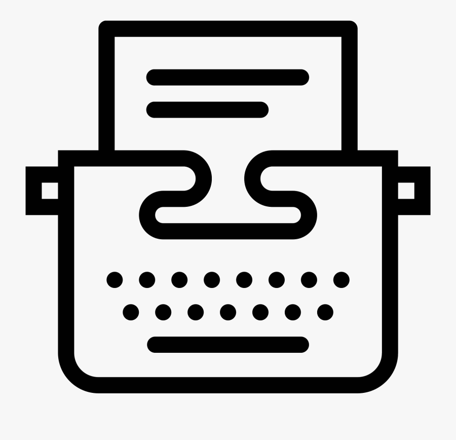 Blog Icon It Is A Typewriter With Dots Instead Of Letters - Free Blog Icon, Transparent Clipart
