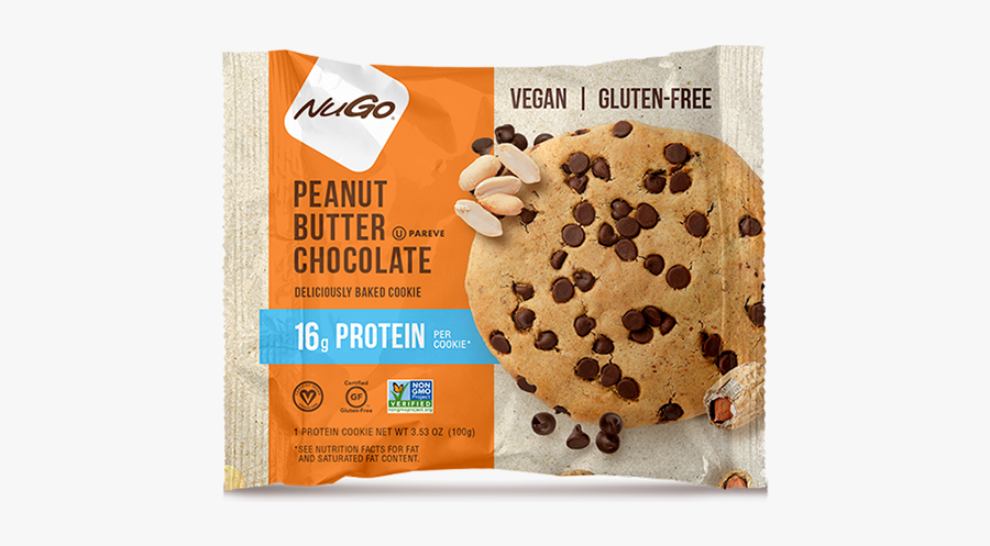 Nugo Protein Cookies Peanut Butter Chocolate, Transparent Clipart