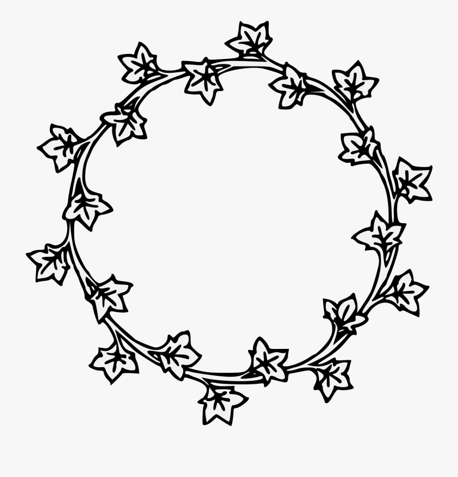 Transparent Ivy Clipart Black And White - Clip Art, Transparent Clipart