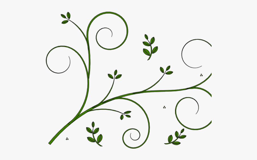 Simple Floral Design, Transparent Clipart