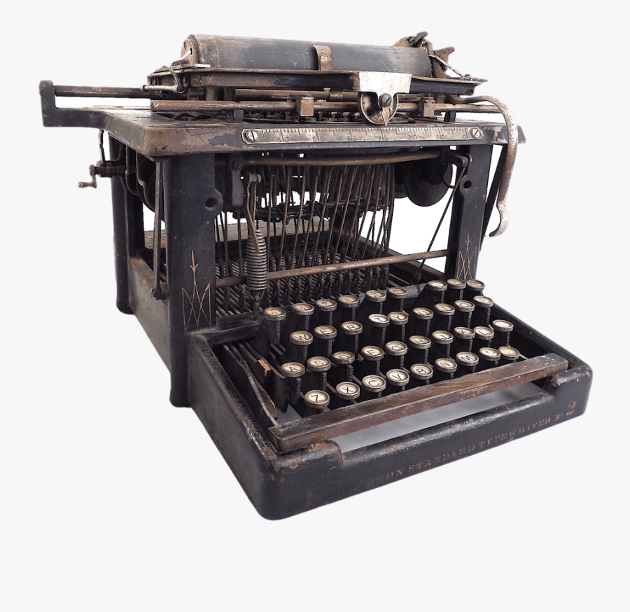 Very Old Typewriter - Vieille Machine À Écrire, Transparent Clipart