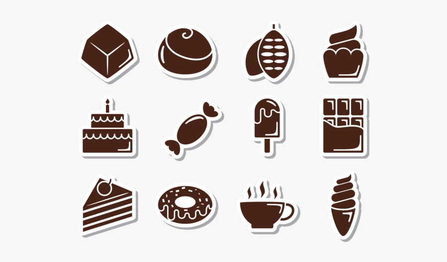 Icones De Chocolate Png, Transparent Clipart