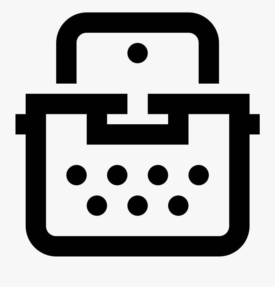 Typewriter With Tablet Icon - Icon, Transparent Clipart