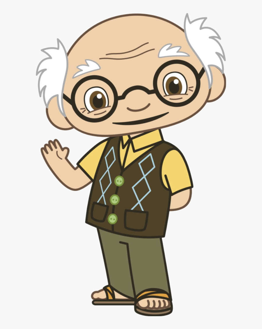 Grumpy Grandpa Frames Illustrations - Ni Hao Kai Lan Yeye, Transparent Clipart