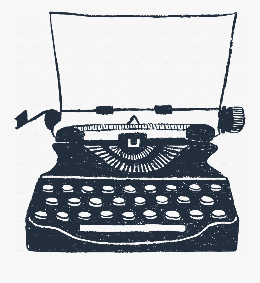Typewriter Illustration , Free Transparent Clipart ClipartKey