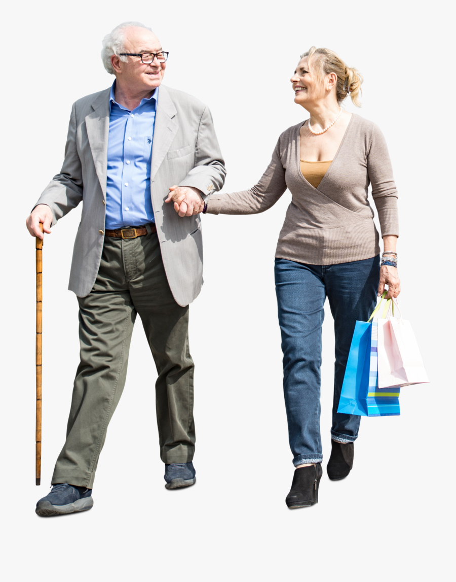 Clip Art Hipster Grandpa - People Walking Png, Transparent Clipart