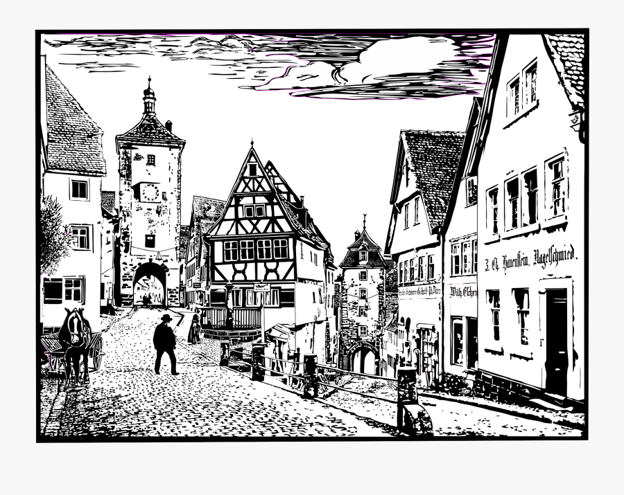 Rothenburg Ob Der Tauber Clipart, Transparent Clipart