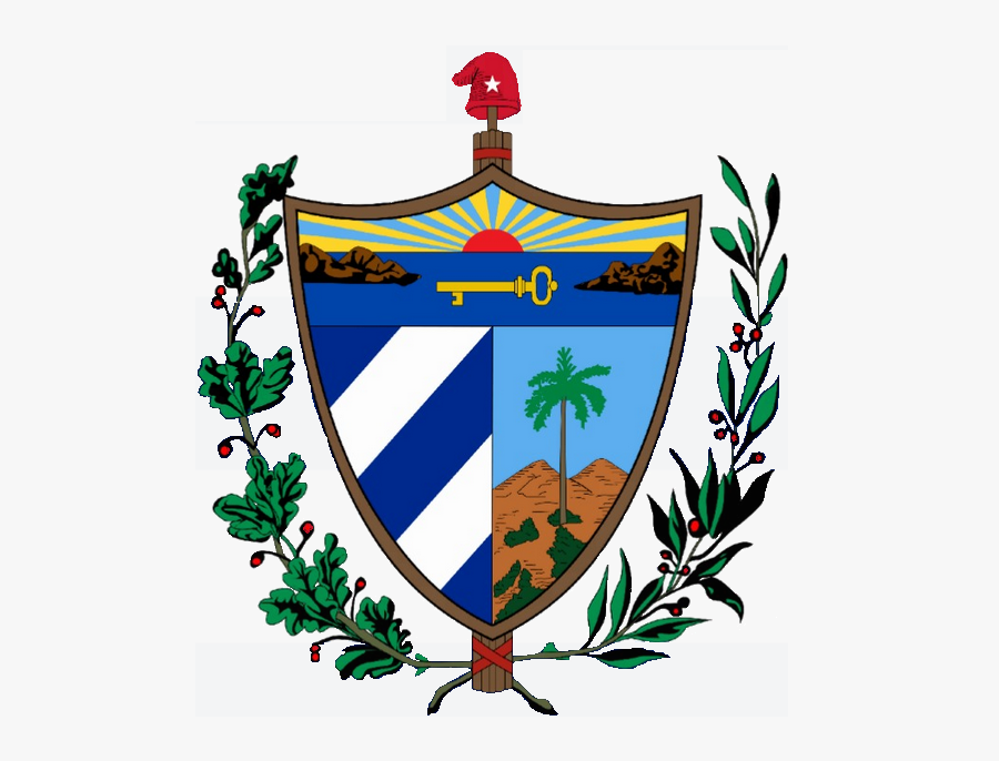 Cigar Clipart Hand Holding - Cuba Coat Of Arms, Transparent Clipart