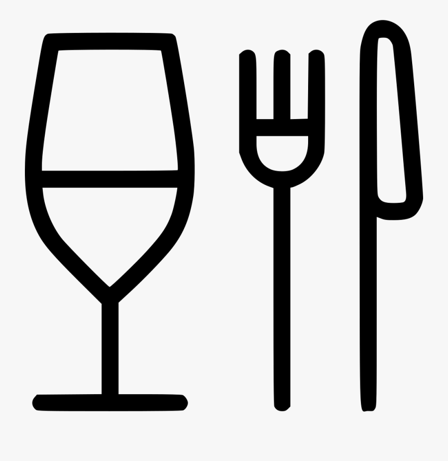 Glass Fork Knife Restaurant Food Comments - Fork Knife Spoon Png, Transparent Clipart