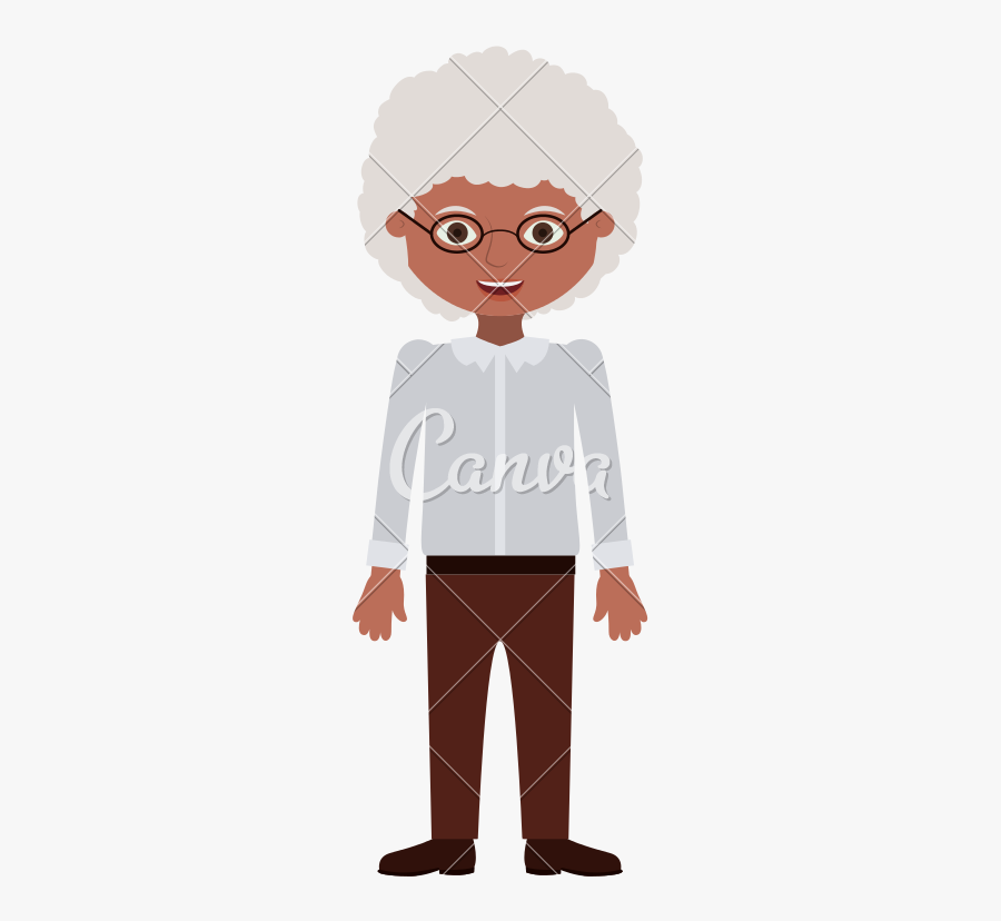 Clip Art Cartoon Grandfather - Desenho Homem E Mulher Adulto, Transparent Clipart