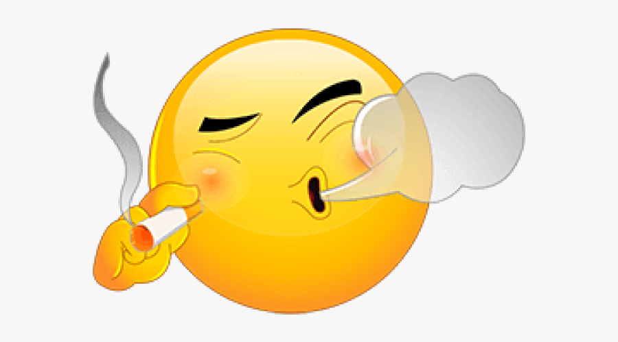 Smiley With A Cigar, Transparent Clipart