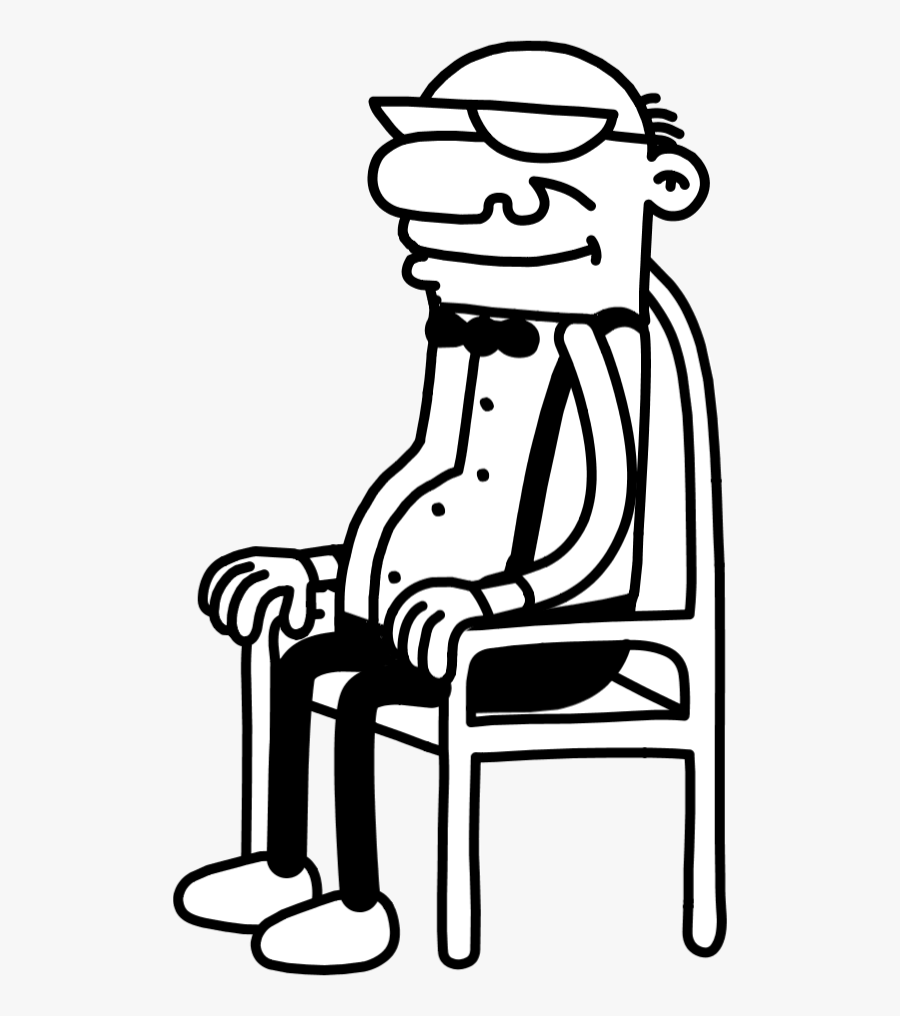 Grandpa - Grandpa Clipart Black And White Transparent, Transparent Clipart