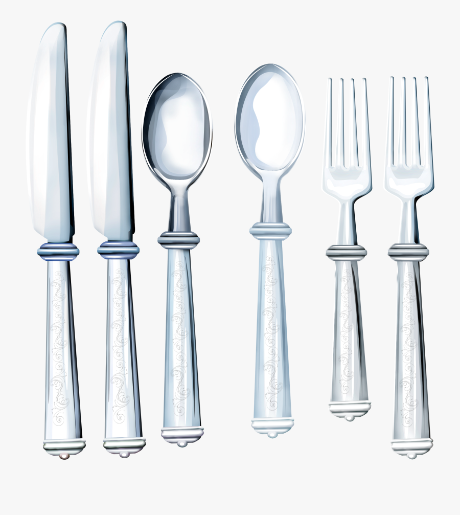 Spoons, Forks, Knives Png Image - Столовые Приборы Png, Transparent Clipart