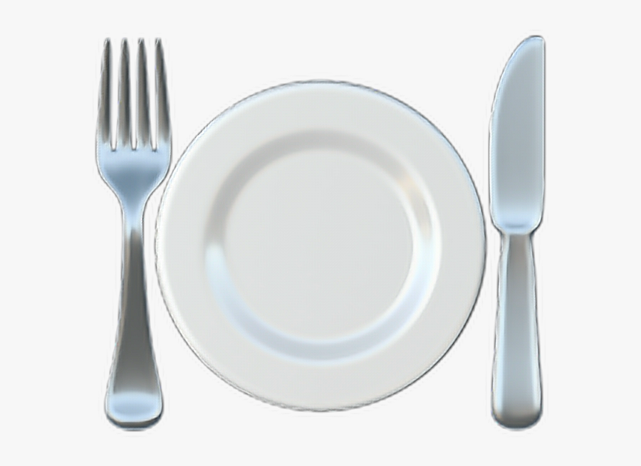 ❁ Fork And Knife With Plate Emoji 🍽️ - Fork And Knife With Plate Emoji, Transparent Clipart