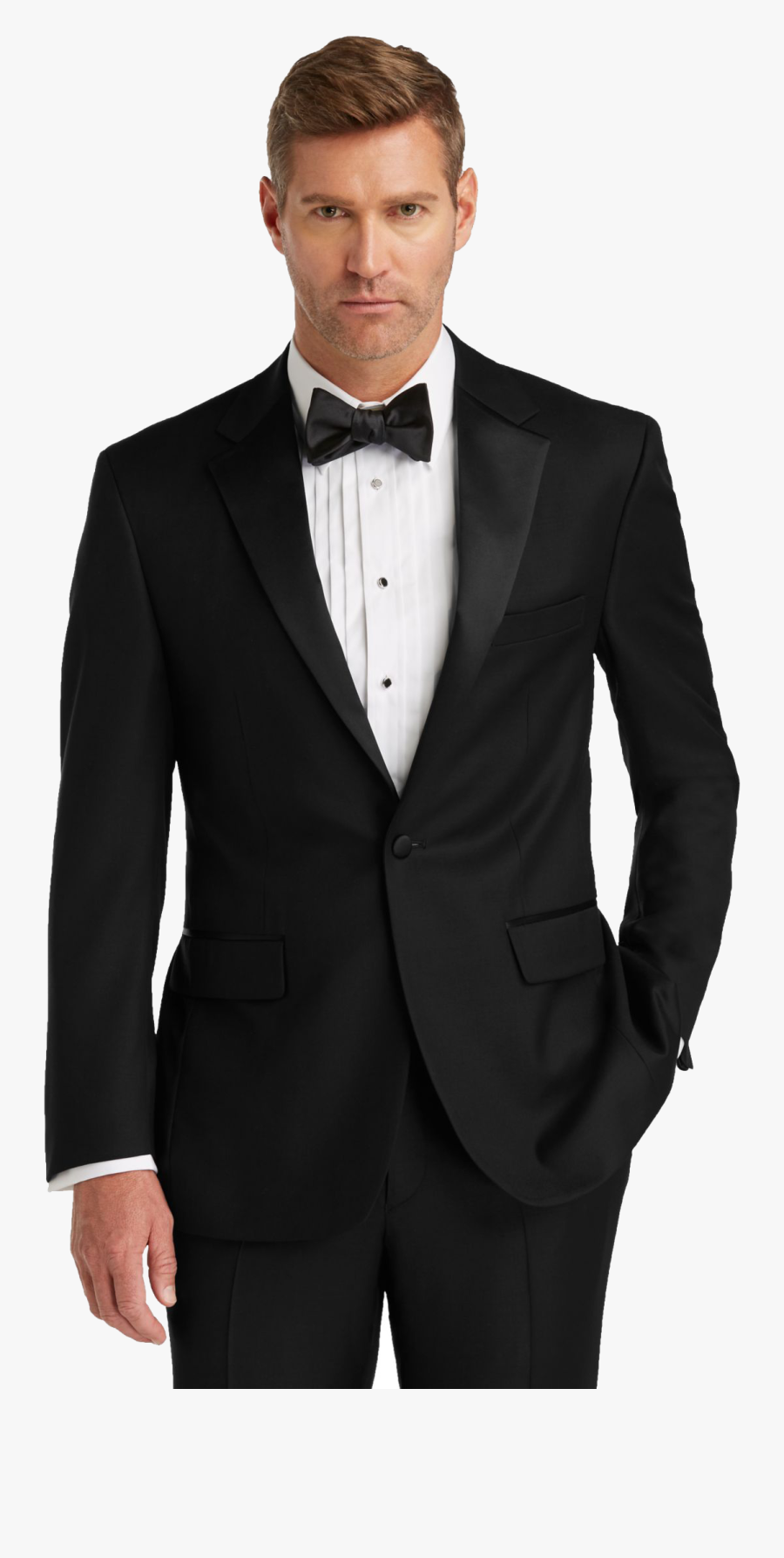 Black Tuxedo Free Pictures - Midnight Blue Tux Black Lapel, Transparent Clipart