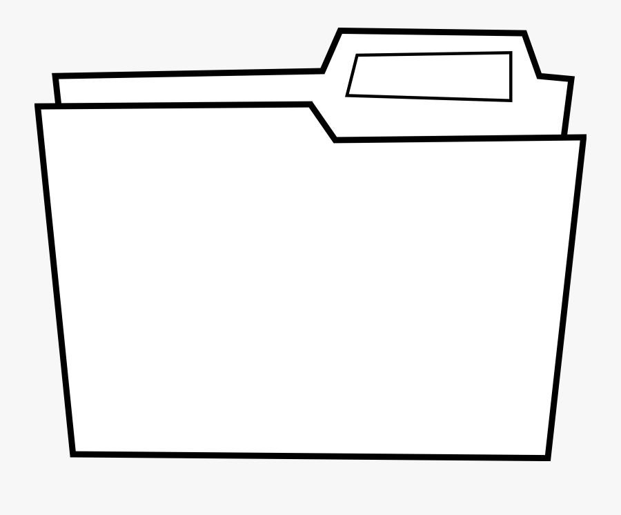 Black Grandpa Clipart - File Folder Clip Art Black And White, Transparent Clipart