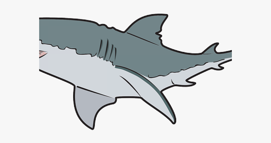 Tiger Shark Clipart Grandpa - Cartoon Shark Transparent Background, Transparent Clipart