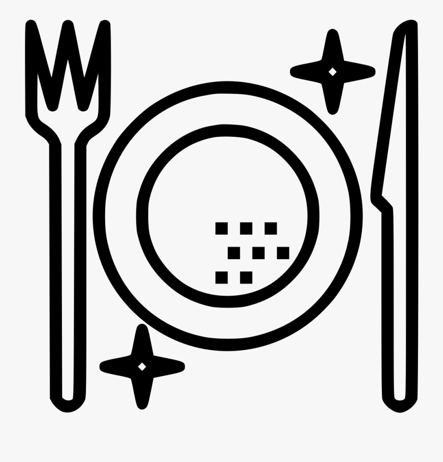 Food Meal Restaurant Dining Eat Fork Knife Comments - Dining Transparent Symbol, Transparent Clipart
