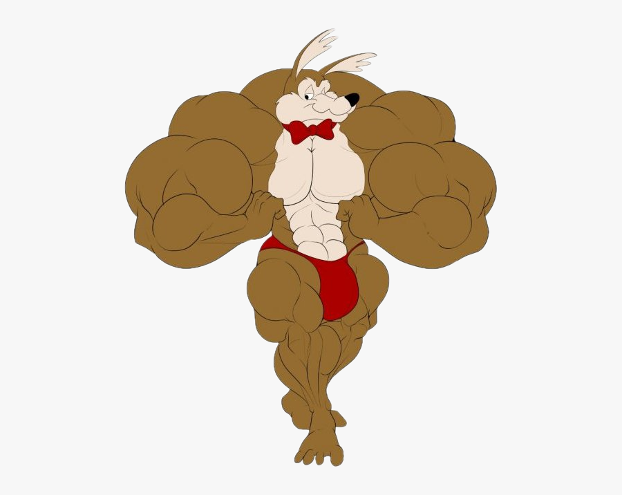 Transparent Coyote Png - Wile E Coyote Muscles, Transparent Clipart