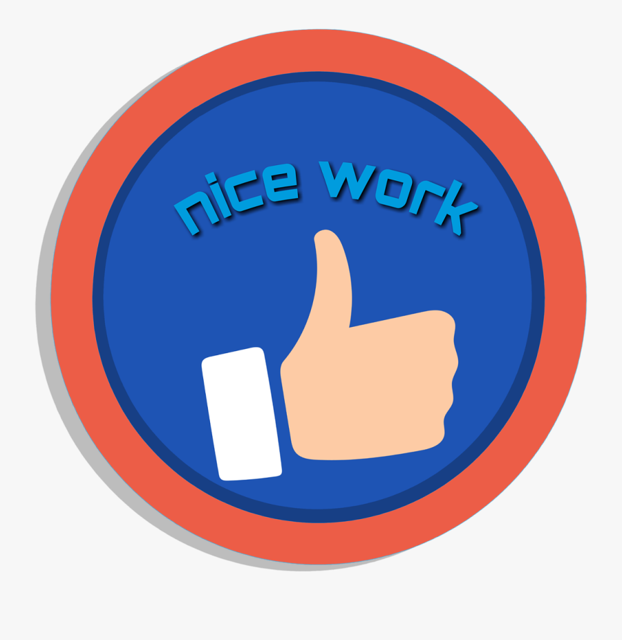 Motivation, Nice Work, Click, Clipart, Sticker, Icon - Excellent Clipart, Transparent Clipart