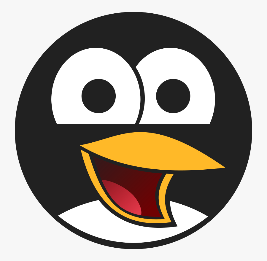 Emoticon,smiley,yellow - Tux Icon, Transparent Clipart