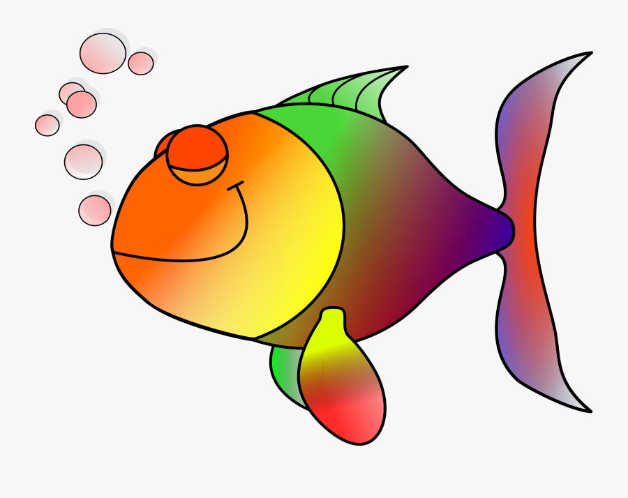 Happy Fish Happily Asleep Clip Art Transparent - Fish Clipart, Transparent Clipart
