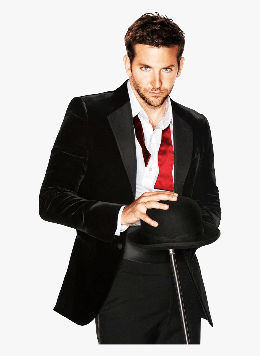 Bradley Cooper Tuxedo And Bowler Hat - Bradley Cooper Png, Transparent Clipart