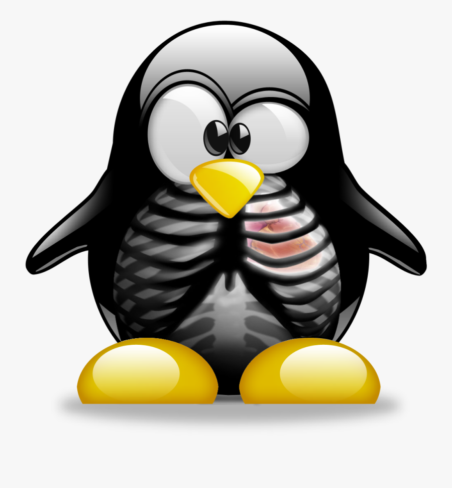 Tuxedo Linux Arch Penguin Free Frame - Tux Linux Penguin, Transparent Clipart