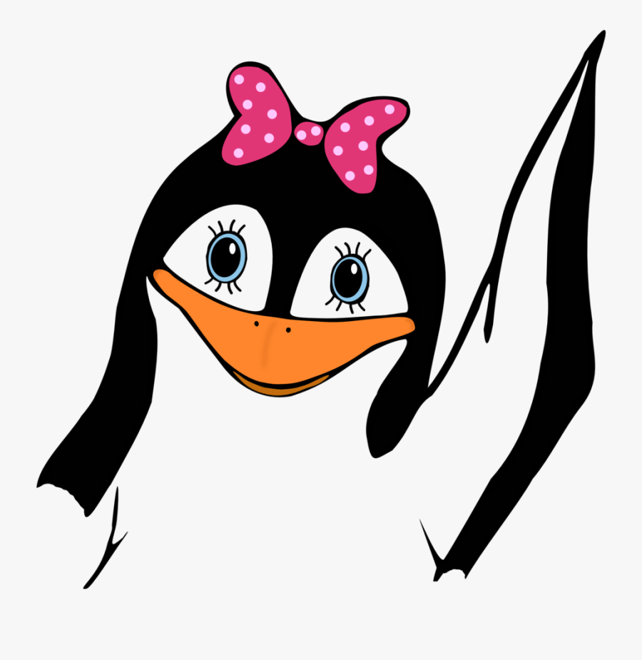 Girl Penguin Clip Art, Transparent Clipart