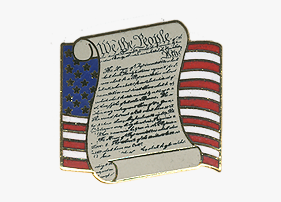Us Flag Constitution Lapel Pin - Us Constitution Clipart Transparent, Transparent Clipart