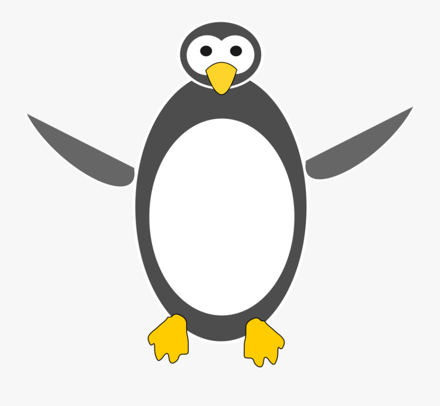Tux Svg Clip Arts - Penguin Cartoon, Transparent Clipart