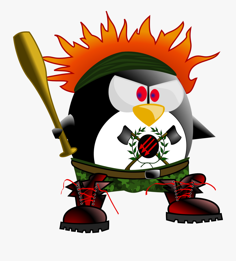Rash-tux Png Clip Arts - Tux Punk, Transparent Clipart