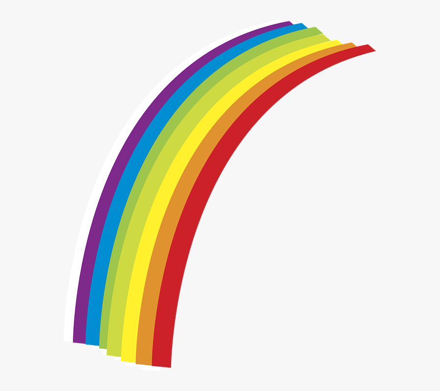 Half Rainbow Clip Art, Transparent Clipart