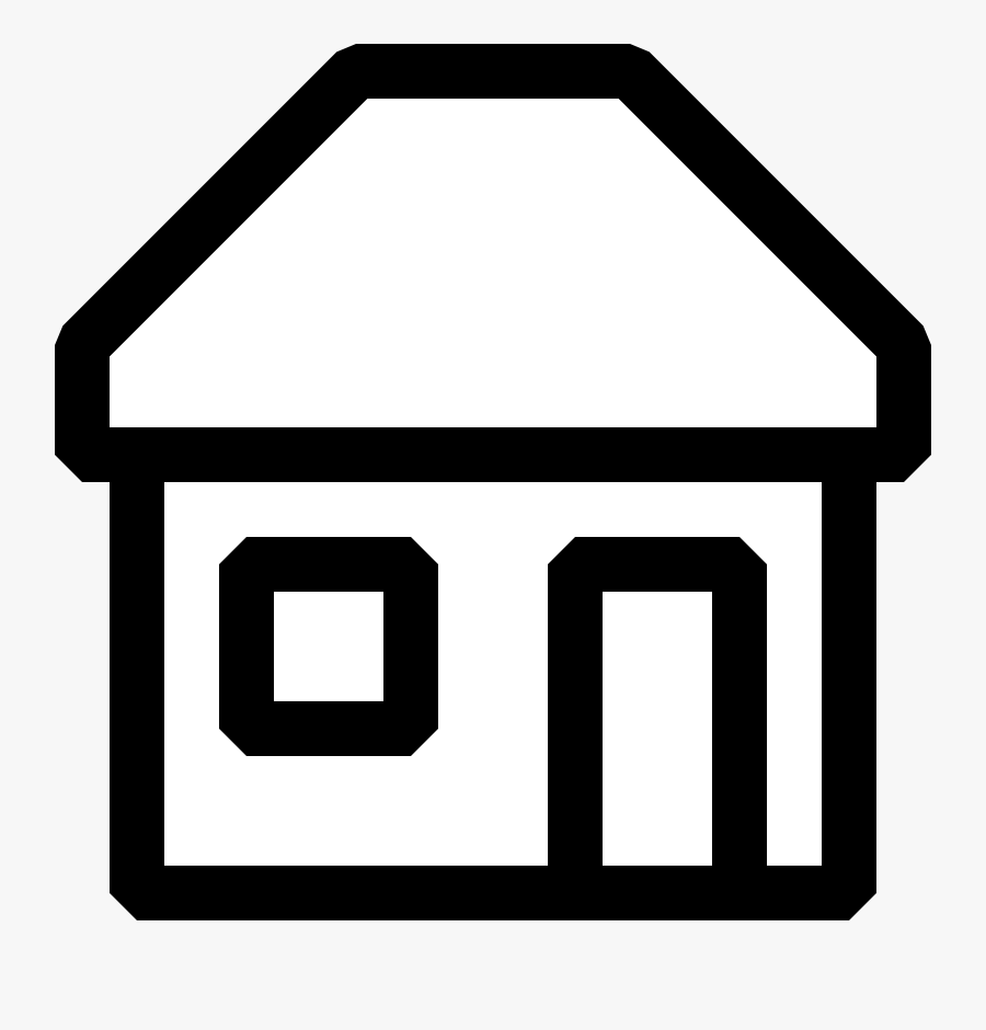 16x16px-capable, Black And White Icons Vector Black - Simple House Coloring Pages, Transparent Clipart