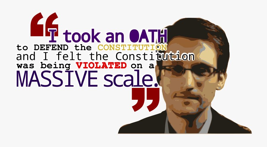 Snowden Quote - Free Vector Badge, Transparent Clipart