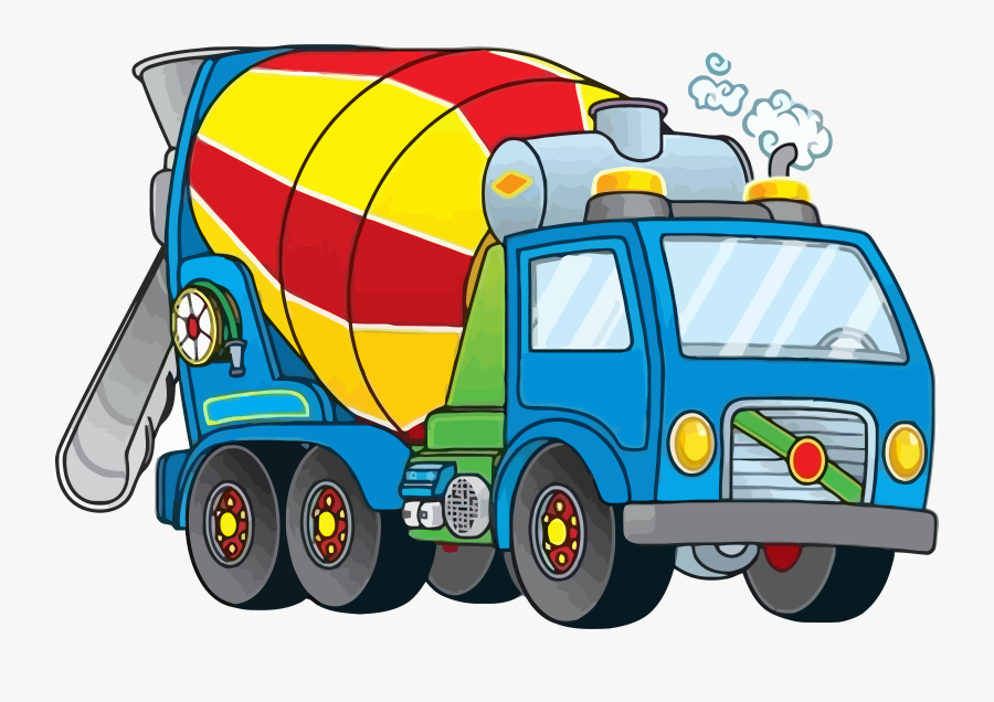 Nice Cement Truck Clipart Png - Mixer Truck Clip Art, Transparent Clipart