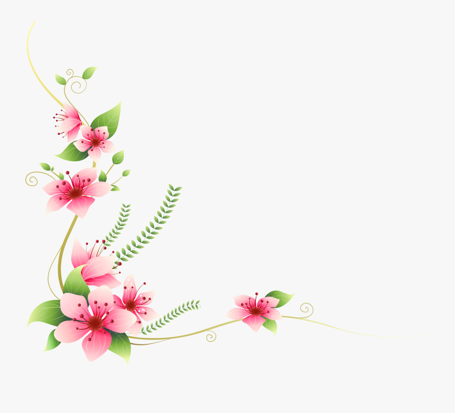 Pink Flowers Decoration Png - Welcome Quotes For Birthday, Transparent Clipart