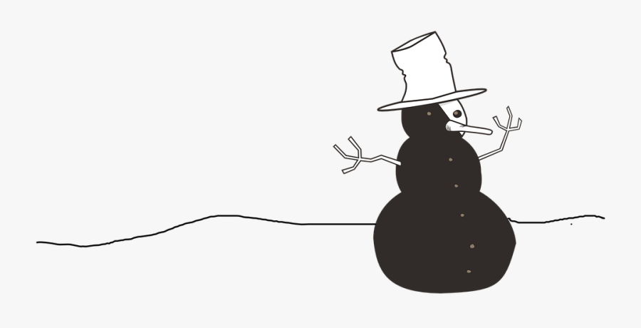 Snowman, Top Hat, Winter, Cold, Snow - Snowman Clip Art, Transparent Clipart