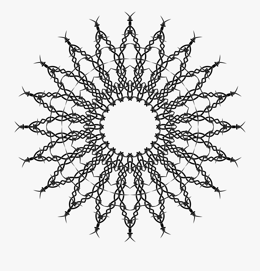 Transparent Barbed Wire Clipart Border - Summer Solstice Pop Art, Transparent Clipart