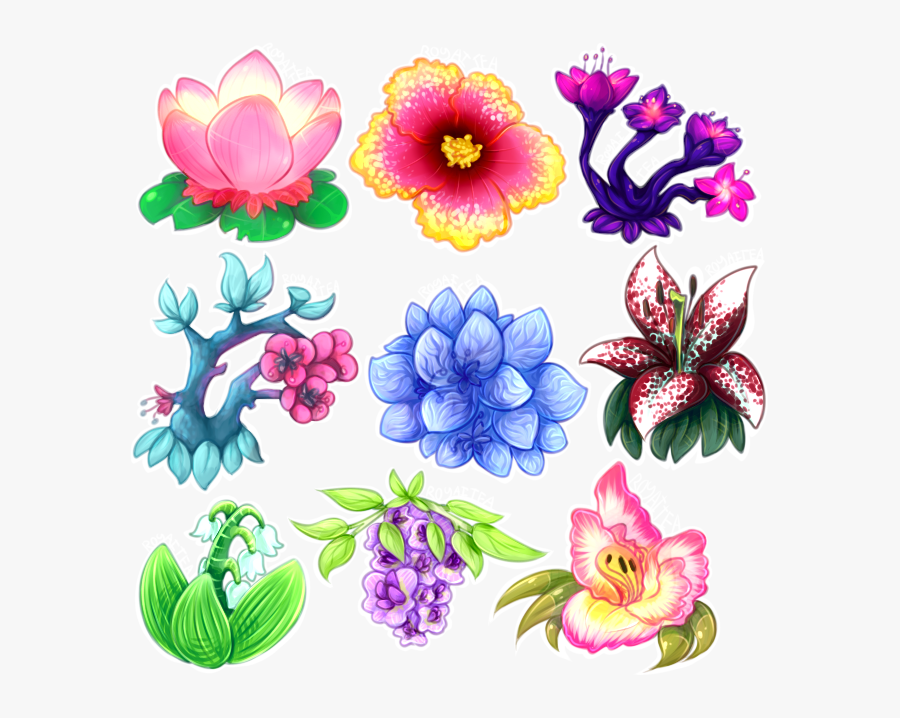 Plant Clipart Aesthetic - Aesthetic Flower Design, Transparent Clipart
