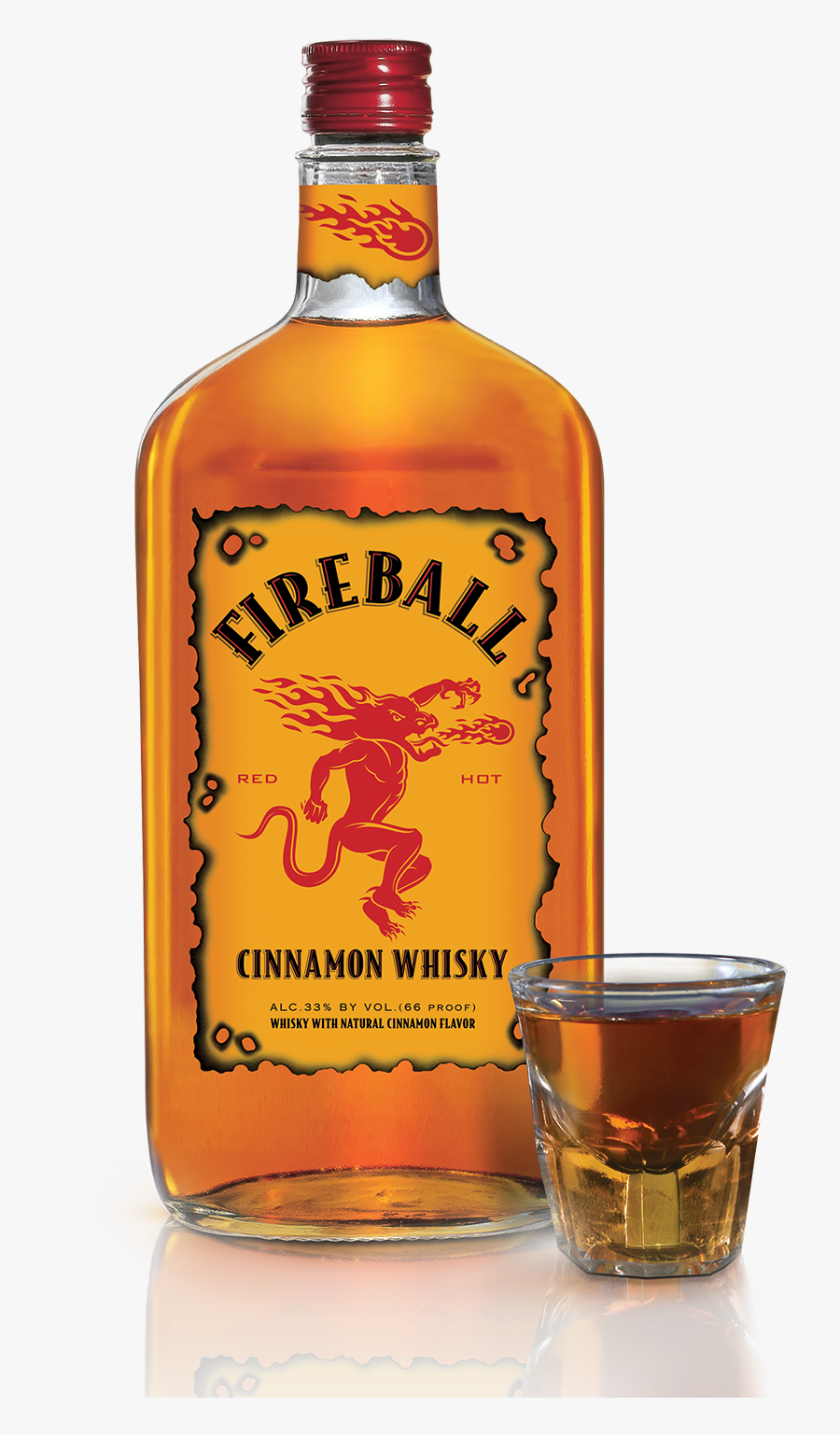 Fireball Whiskey, Transparent Clipart