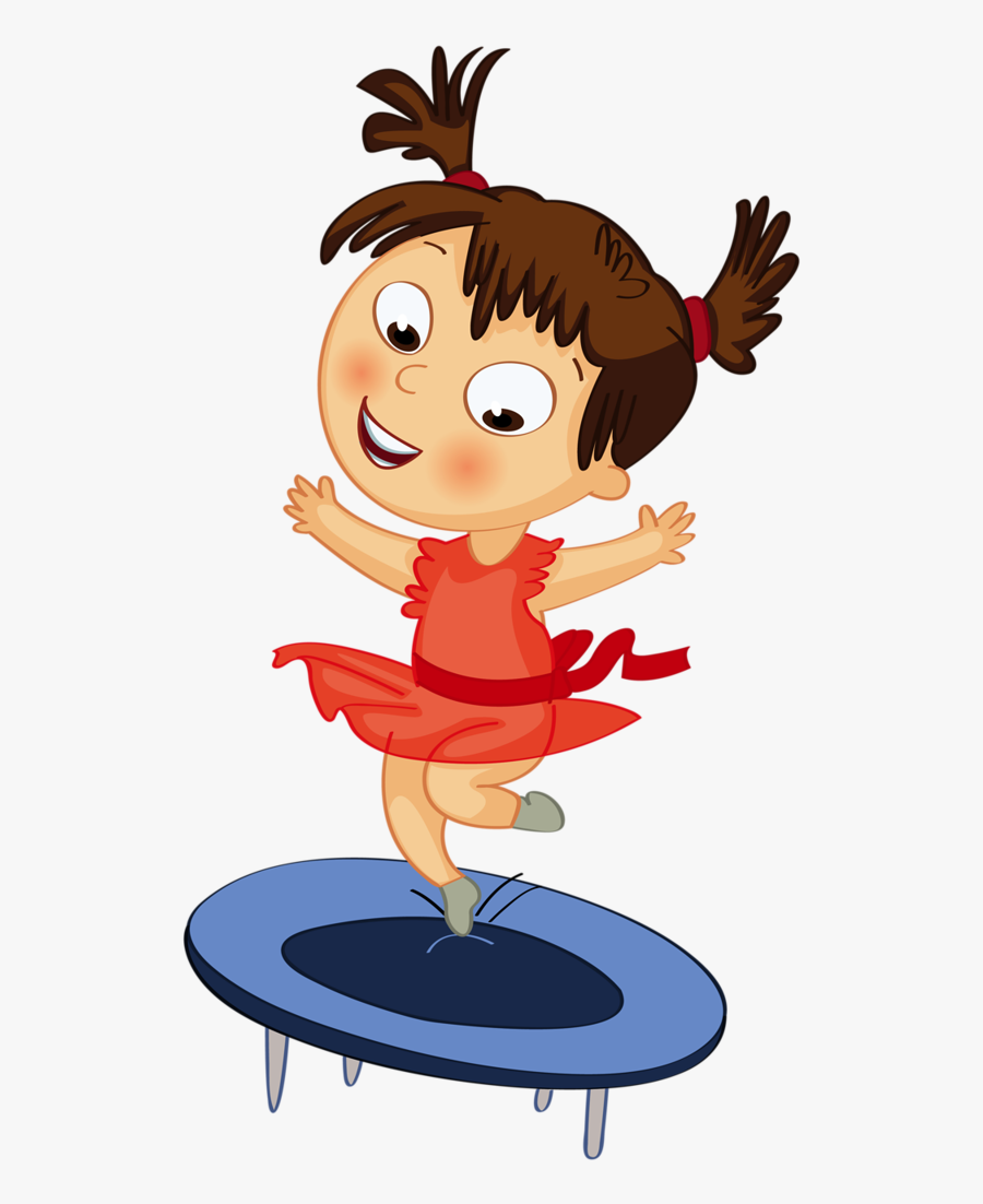 卡通 彈 床, Transparent Clipart