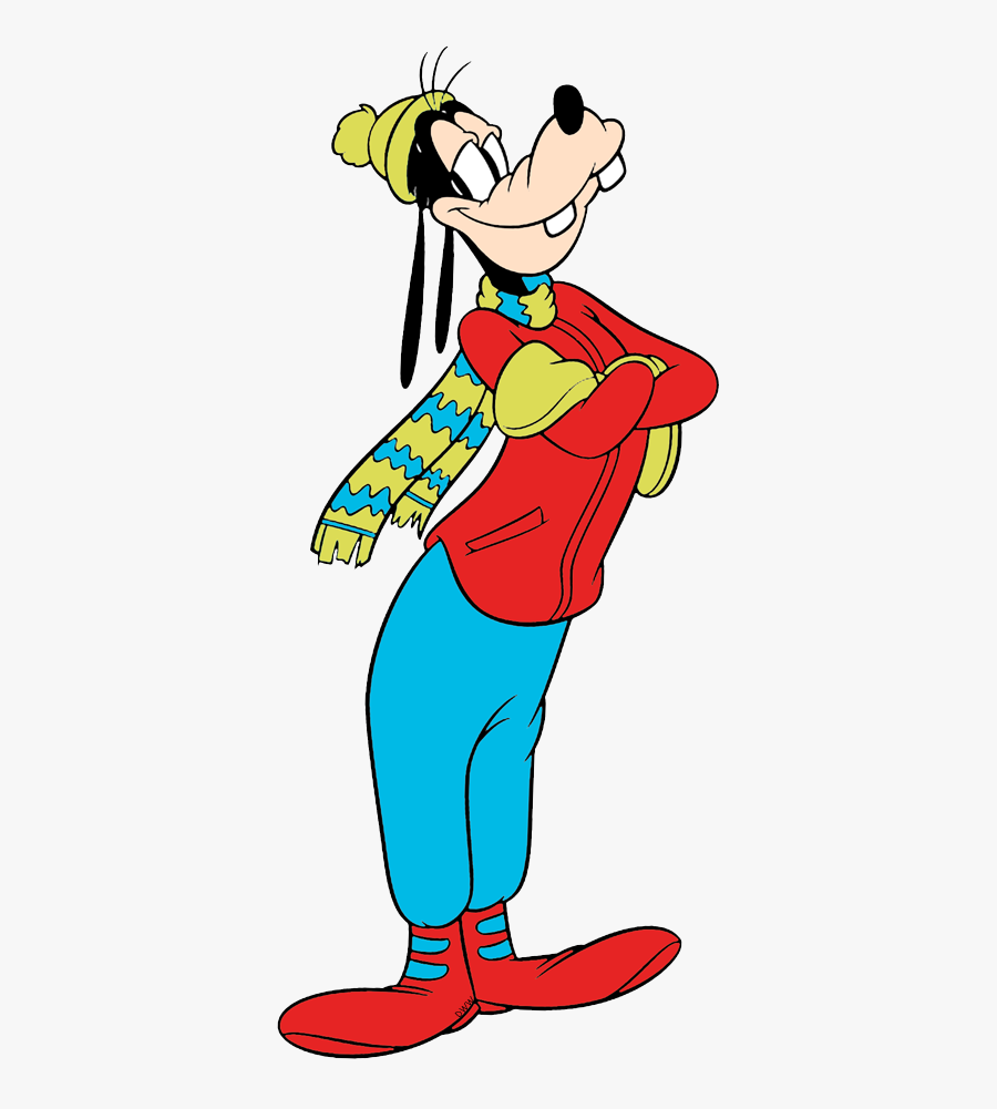 Goofy Winter, Transparent Clipart