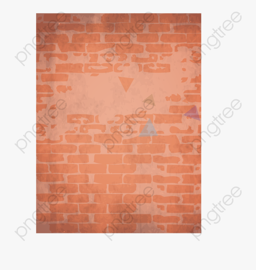 Cartoon Red Brick Wall - Cartoon Wall Transparent, Transparent Clipart