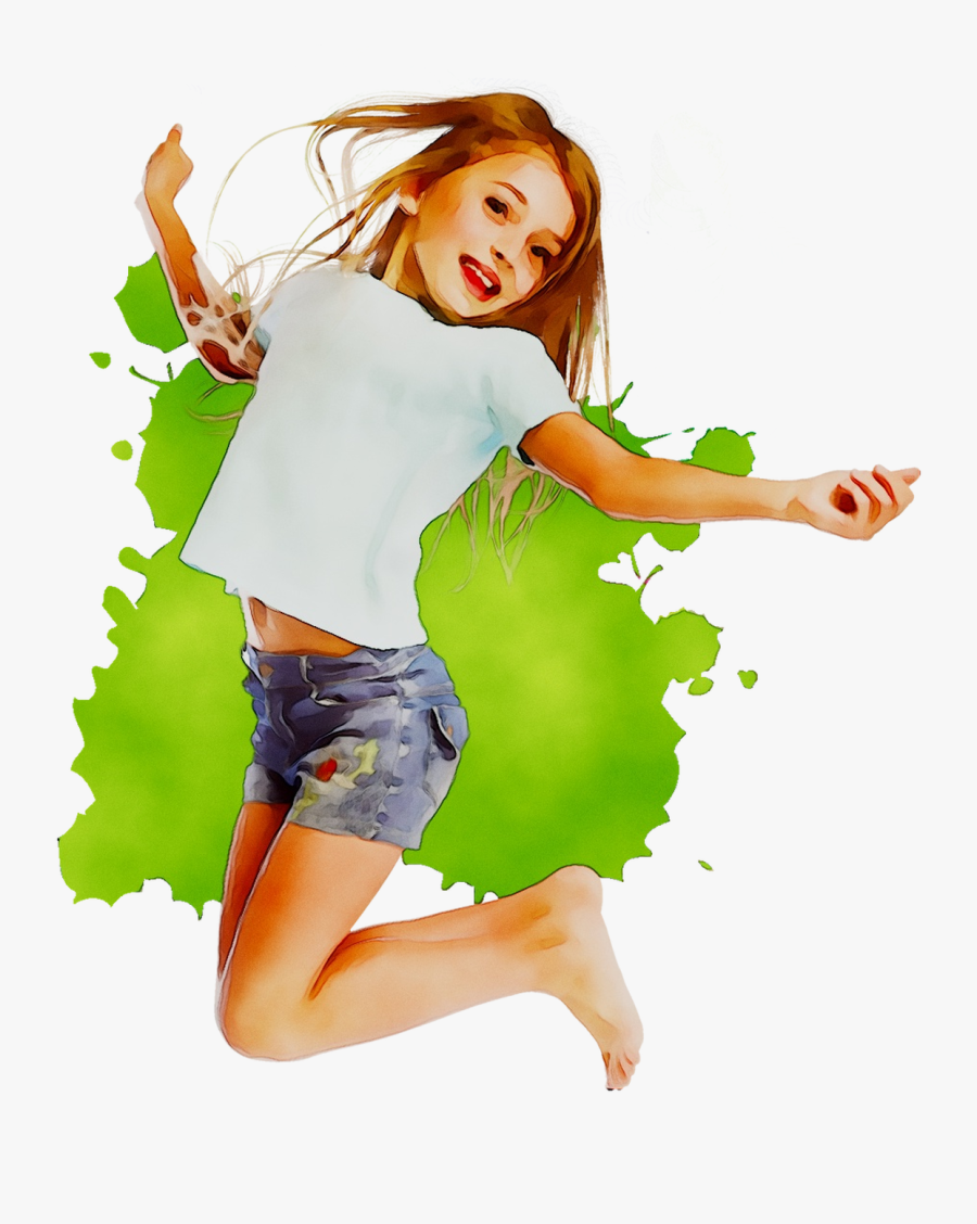 Dance Trampoline Gymnastics Child Shrunks The With - Transparent Kid Jumping, Transparent Clipart