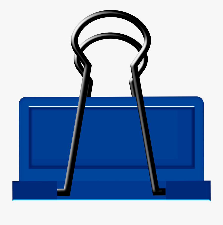 Blue Binder Clip Art, Transparent Clipart
